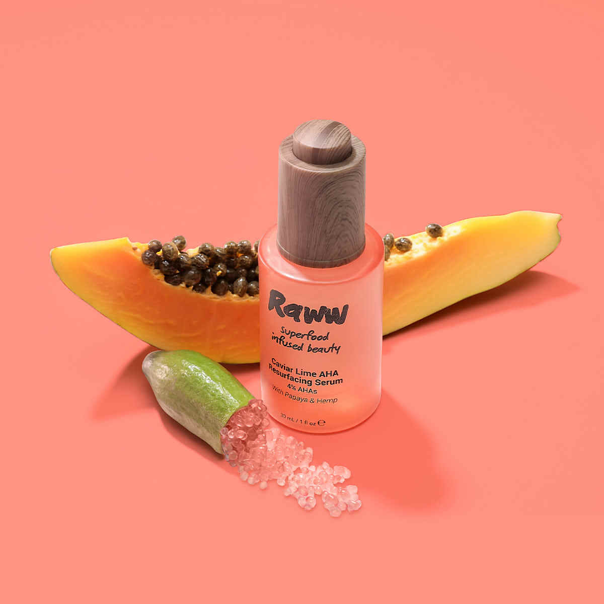 Caviar Lime AHA Resurfacing Serum | RAWW Cosmetics | Lifestyle 01